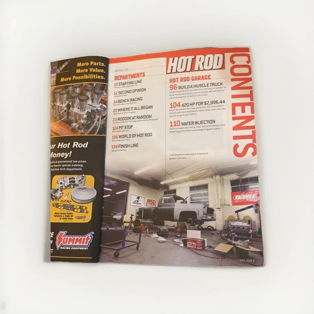 Hot Rod Magazine June 2009 Build A Muscle Truck 50 Red Hot Speed Parts Drag Week